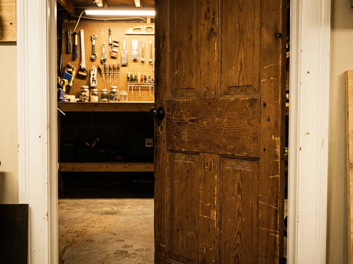 Reclaimed 5-Panel Solid Pine Door view 3