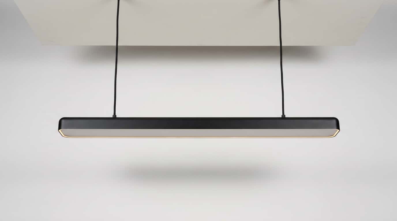 36" Matte-Black Linear Pendant view 1