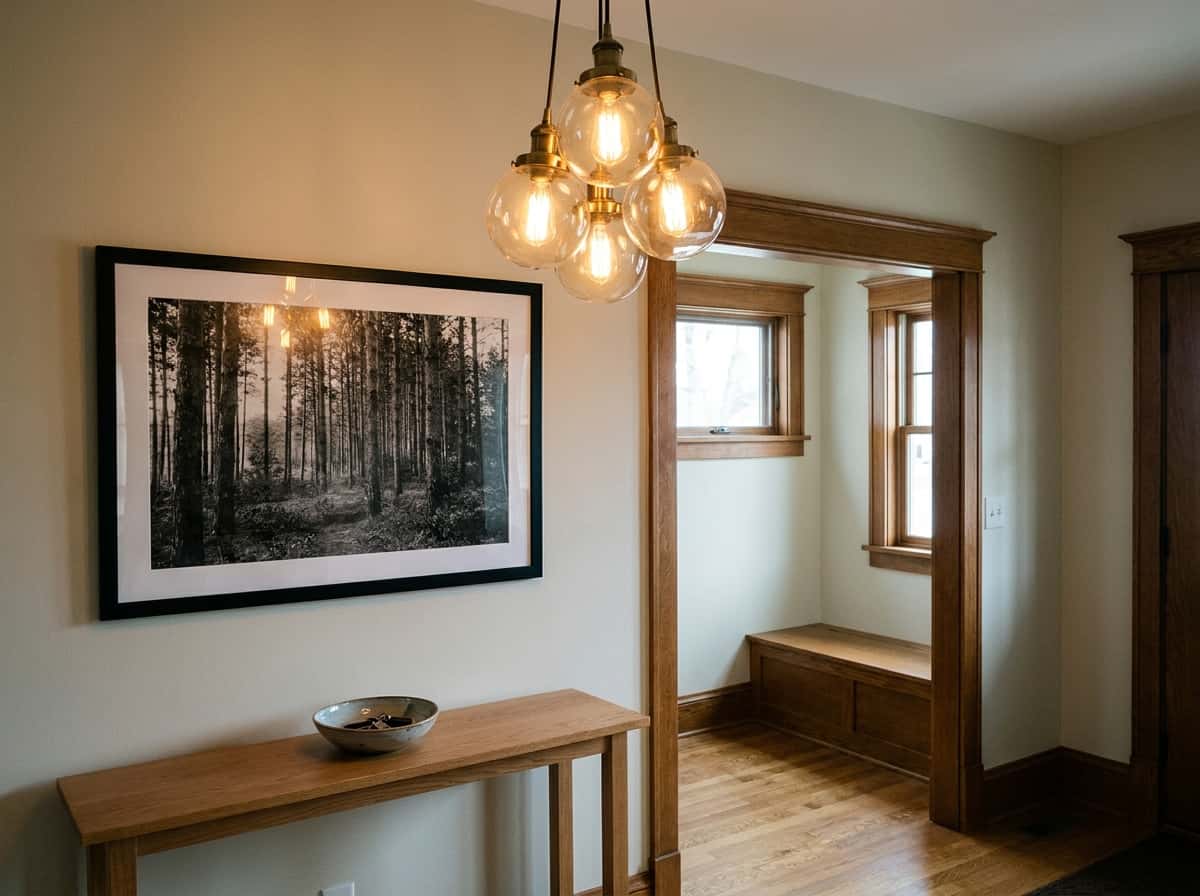 4-Light Antique-Brass Cluster Pendant view 2
