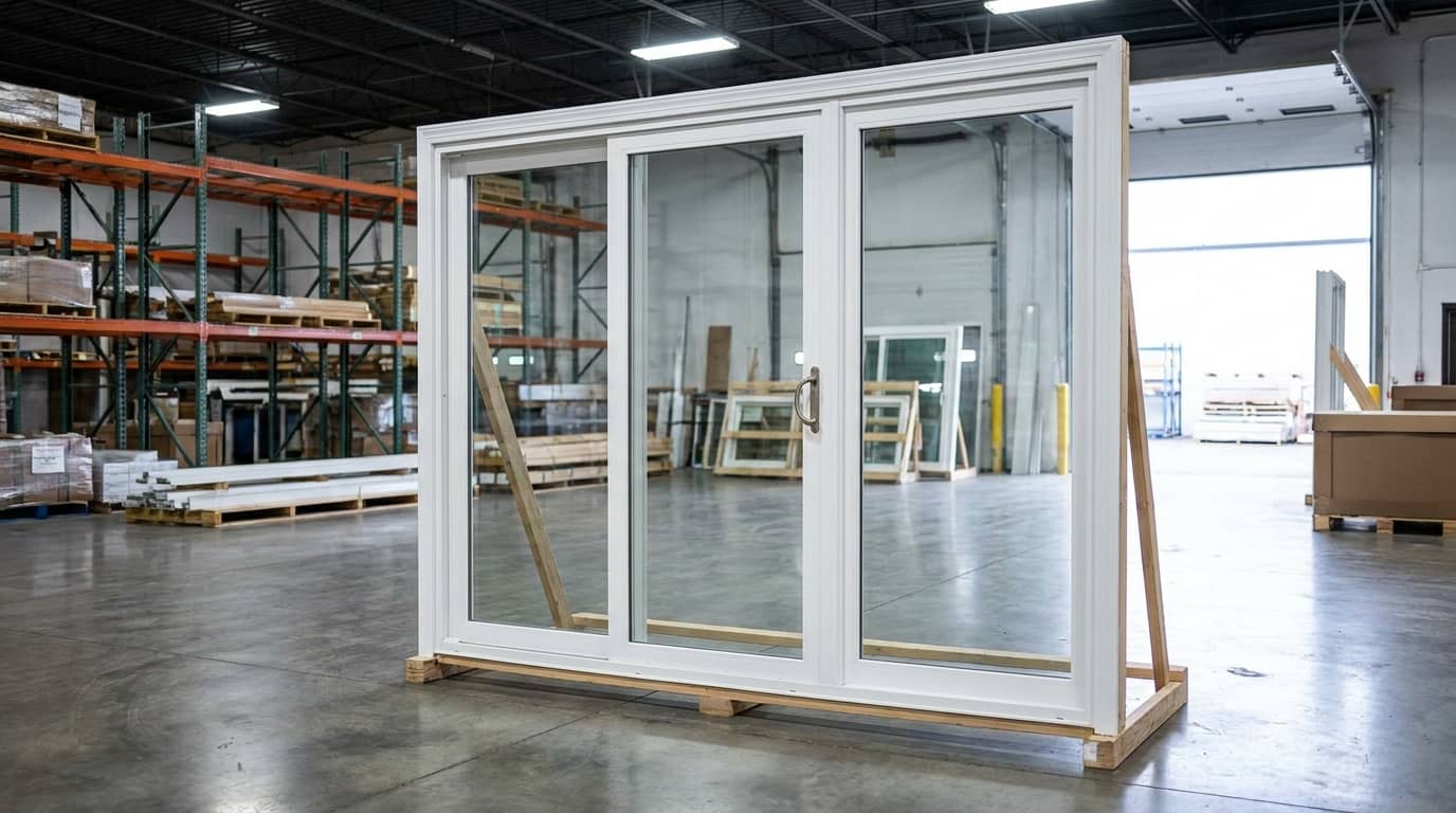 3-Panel Vinyl Sliding Patio Door