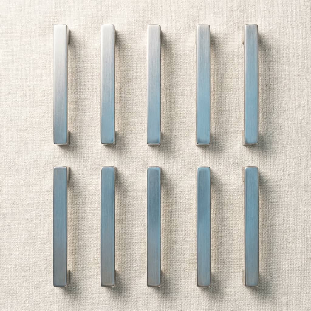 Satin Nickel Modern Bar Pulls (10-pack)