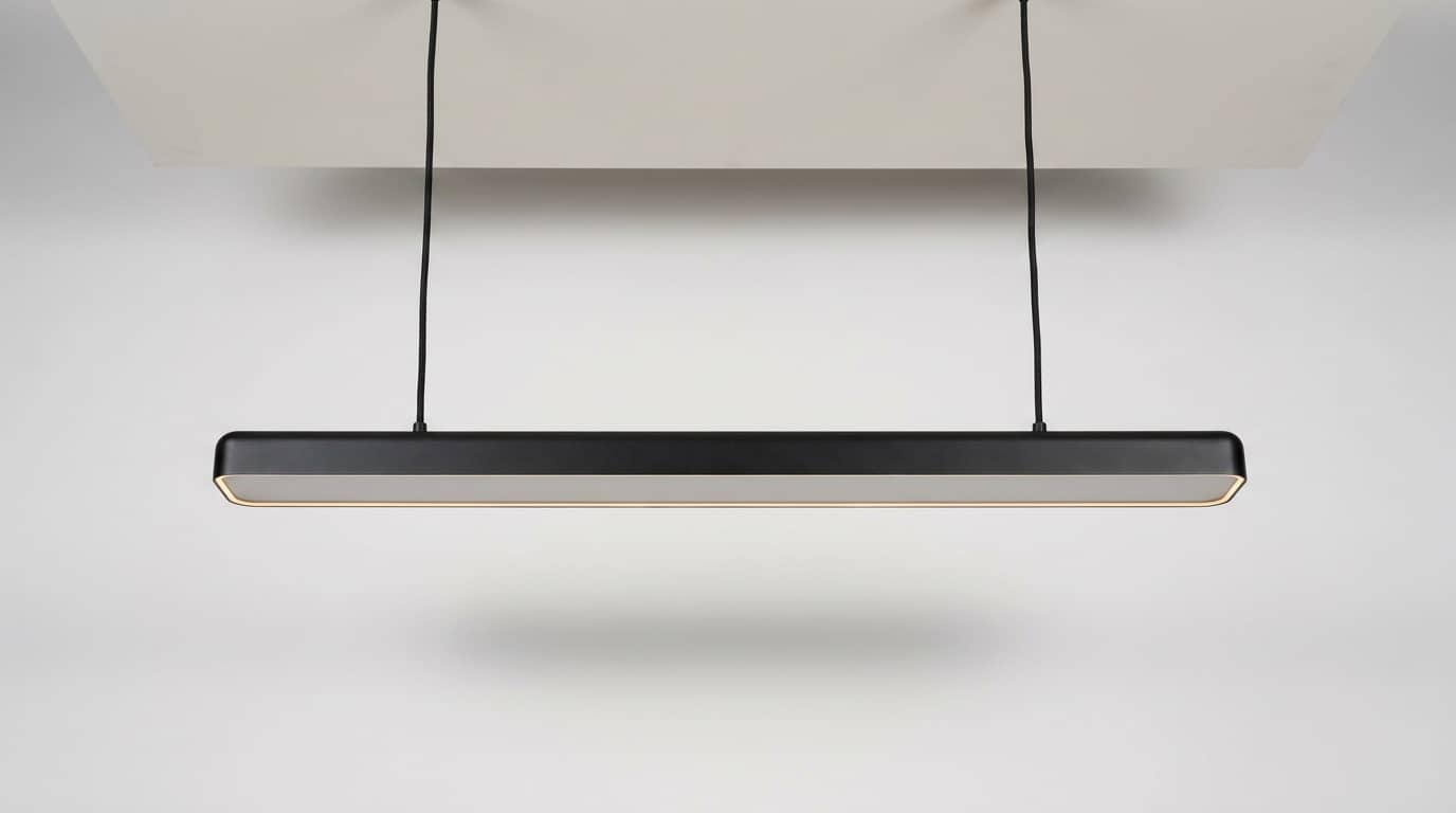 36" Matte-Black Linear Pendant