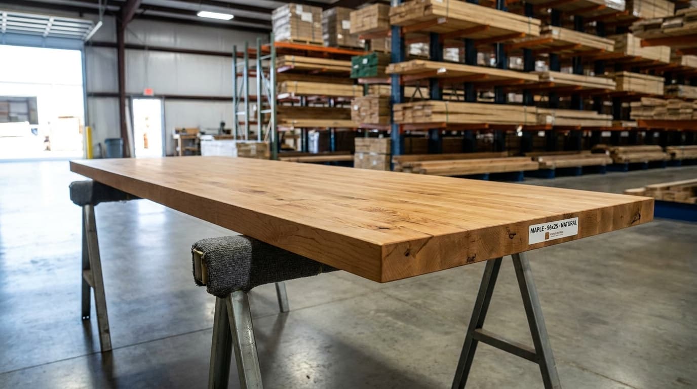 Maple Butcher-Block Countertop, 8 ft